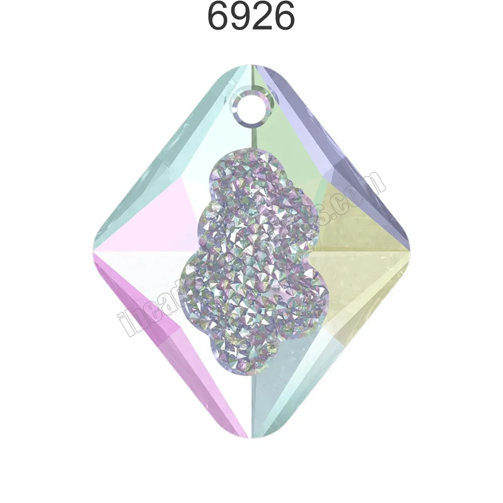 1 шт.) Кристалл от Swarovski 6926 растущий кристалл ромб кулон Австрия свободные бусины для DIY ювелирных изделий - Цвет: Crystal 001 AB