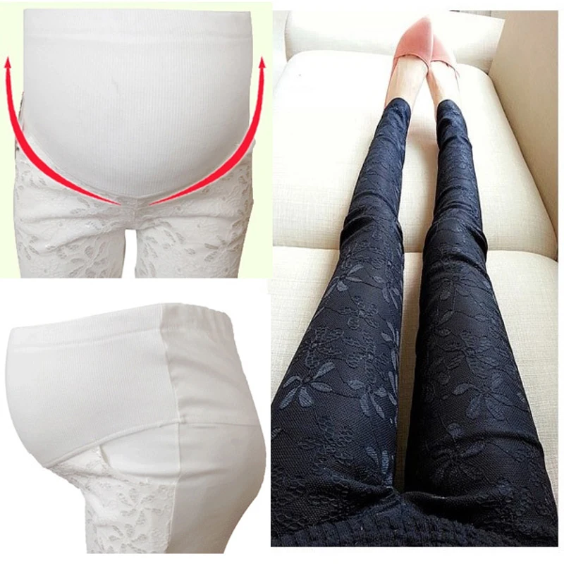 Удобные штаны для беременных женщин Одежда хлопковая одежда брюки с цветочным