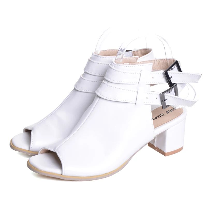 HEE GRAND Solid Platform Gladiator Sandals 2017 Summer High Heels Sexy Shoes Woman Fashion Pumps Peep Toe Women XWZ4361 | Обувь