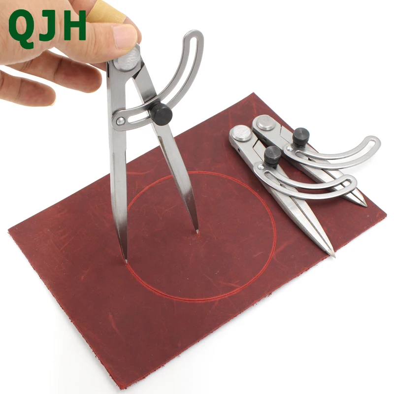 1 шт. прочный регулируемый делительный Компас для кожевенного шва отверстие