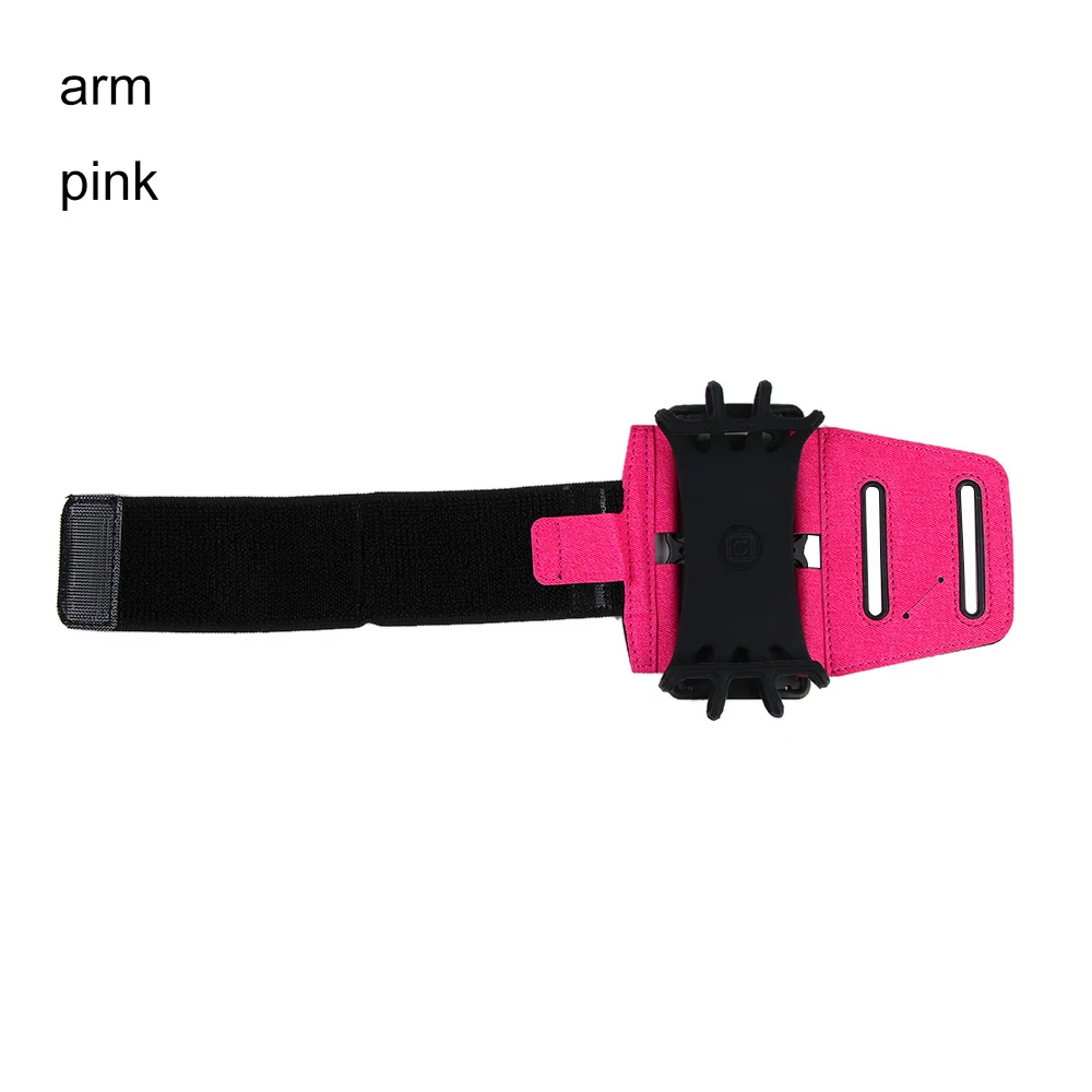 Arm Pink 1 шт., вращение на 180 градусов, Спортивная нарукавная повязка для бега, повязка на запястье, чехол для телефона, чехол для мобильного телефона, смартфона - Цвет: Arm Pink