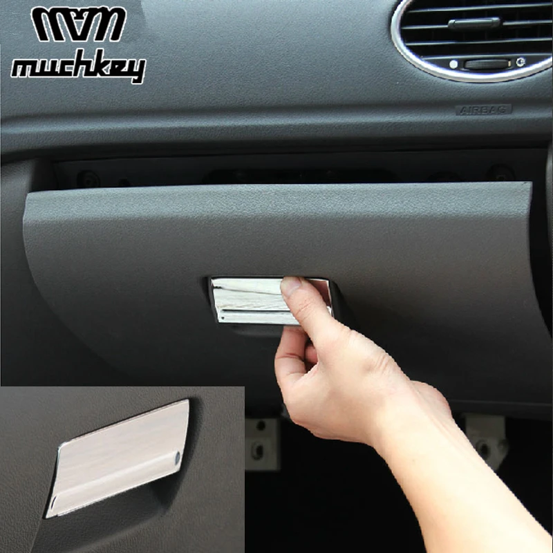 

Car Styling Gloves Box Handle Buckle Cover Trim For Ford Focus 2 MK2 2005 2006 2007 2009 2010 2011 2012 2013 Abs 1pc