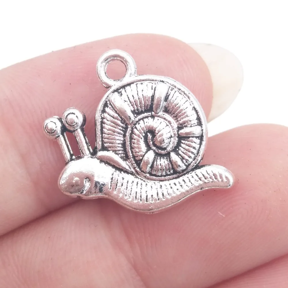 Объемные подвески из цинкового сплава для сада 2D в виде улитки и полива 18 х16 мм 1 6