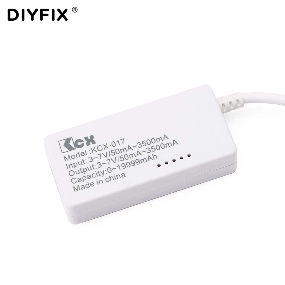 Тестер заряда аккумулятора DIYFIX с Micro USB измеритель емкости и напряжения