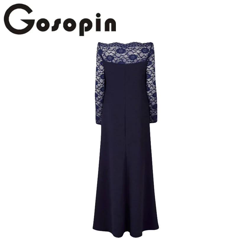 Gosopin кружевные топы с открытыми плечами Для женщин Ночное платье вечерние плюс