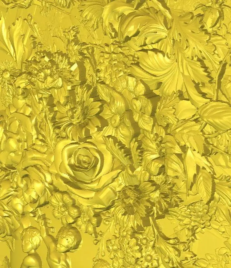 3d модель рельеф для ЧПУ в формате STL Flower_18|3d model relief|3d relief modelfor cnc |