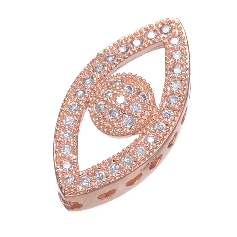 Bijoux индейка сглаза Подвески микро проложить циркониевые глаза кулон бусины