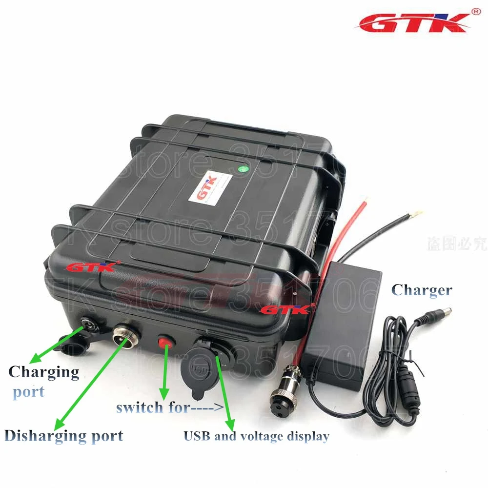 12V 100AH солнечный светильник Гольф автомобиль UPS комплект литий-ионный батарей с зарядным устройством