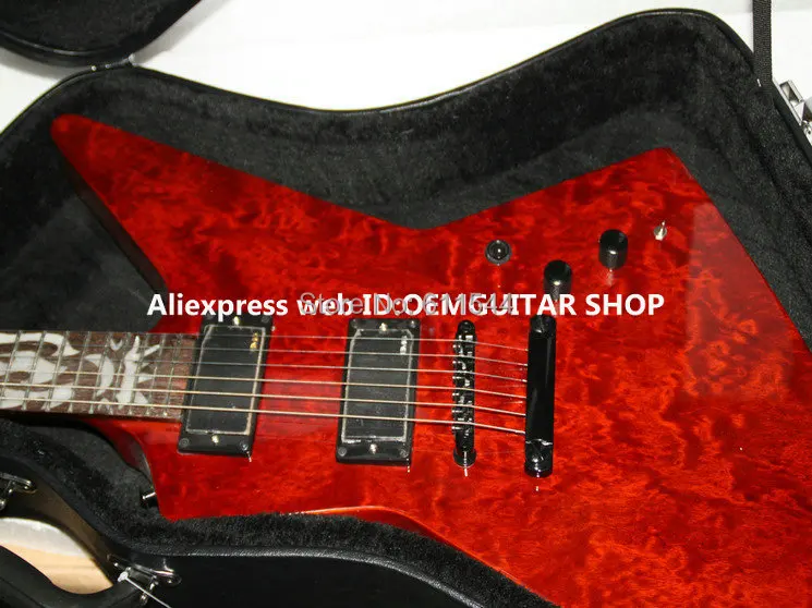 Бесплатная Hardcase Sunburst на заказ электрогитара Новое поступление оптовая продажа