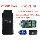 Бесплатная доставка DHL 5 шт.! Led Opcom plus V1.70 2014V с чипом PIC18F458 OBD OBD2 диагностический инструмент Op Com Can Bus диагностический кабель