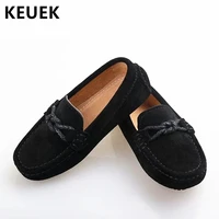 new genuine leather shoes children loafers black moccasins baby toddler flats boys student kids dress casual shoes 02