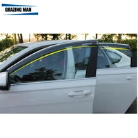 sun visor high quality pp material car window visor wind deflector sun rain guard defletor for accord 2 4 2004