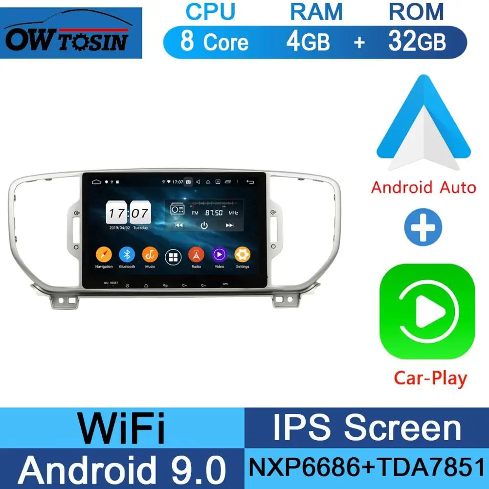 32G CarPlay Android " ips 8 ядерный 4G+ 64G Android 9,0 автомобильный DVD мультимедийный плеер для Kia Sportage 4 KIA KX5 gps Радио Parrot BT DSP CarPlay - Цвет: 32G CarPlay Android