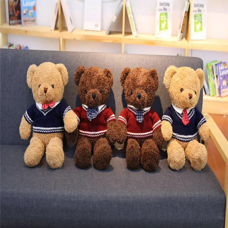 

38cm Plush Toys for Children New High Quality Teddy Bear Plush Toys Fashion Kawaii Bear Dolls Xmas Gift for Kids Friends Lovers