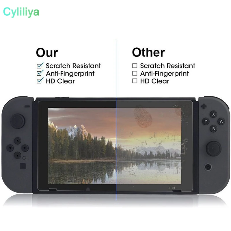 For Nintendo Switch Tempered Glass HD Anti-Scratch Screen Protector 200pcs/lot | Мобильные телефоны и аксессуары