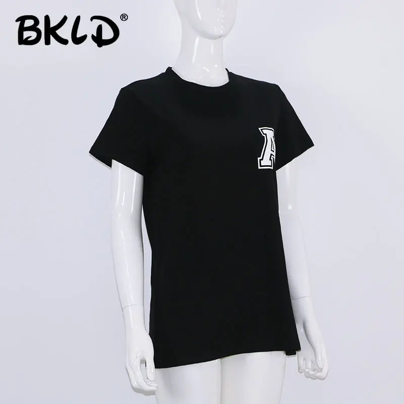 BKLD 2017 летняя парная футболка с круглым вырезом и коротким рукавом повседневные