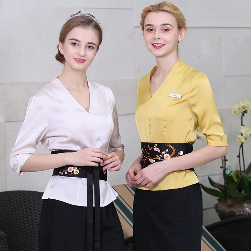 2020 весна/лето новая косметичка спецодежды женский Униформа для сотрудниц спа