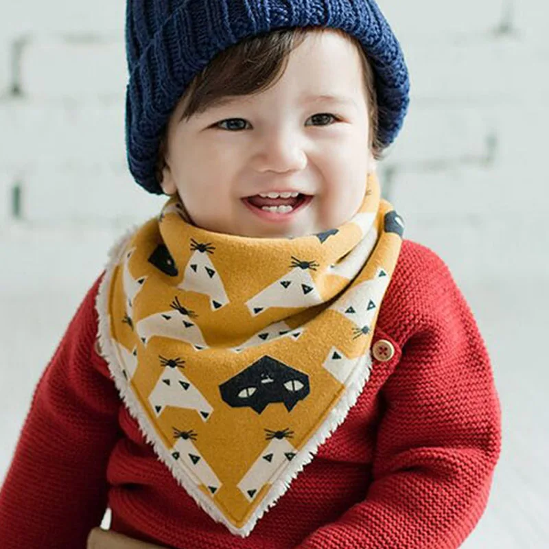 

Новые стильные нагрудники для маленьких мальчиков с пуговицами, бархатные водонепроницаемые хлопковые нагрудники с рисунком кота, Льва, де...