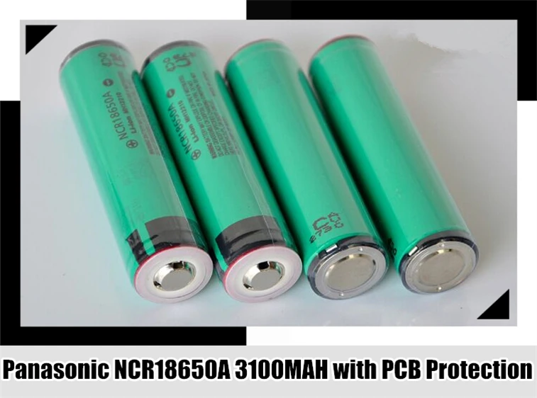 С печатной платой для Panasonic NCR18650A 3100 мАч 18650 3 6 В 7 в динамическая литий ионная