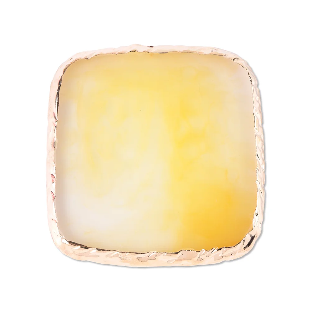 Yellow Sqaure 1 шт., полимерная Палитра для ногтей, круглая Квадратная тарелка, УФ-Гель-лак для рисования, пигментный держатель, пластина, дисплей, инструменты для маникюра BE665 - Цвет: Yellow Sqaure