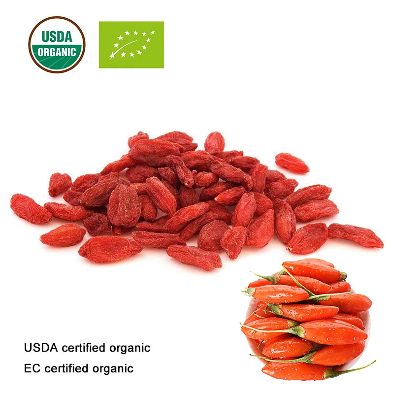 Сертифицированная USDA и EC Органическая сухая китайская Волчья ягода gojiberry |