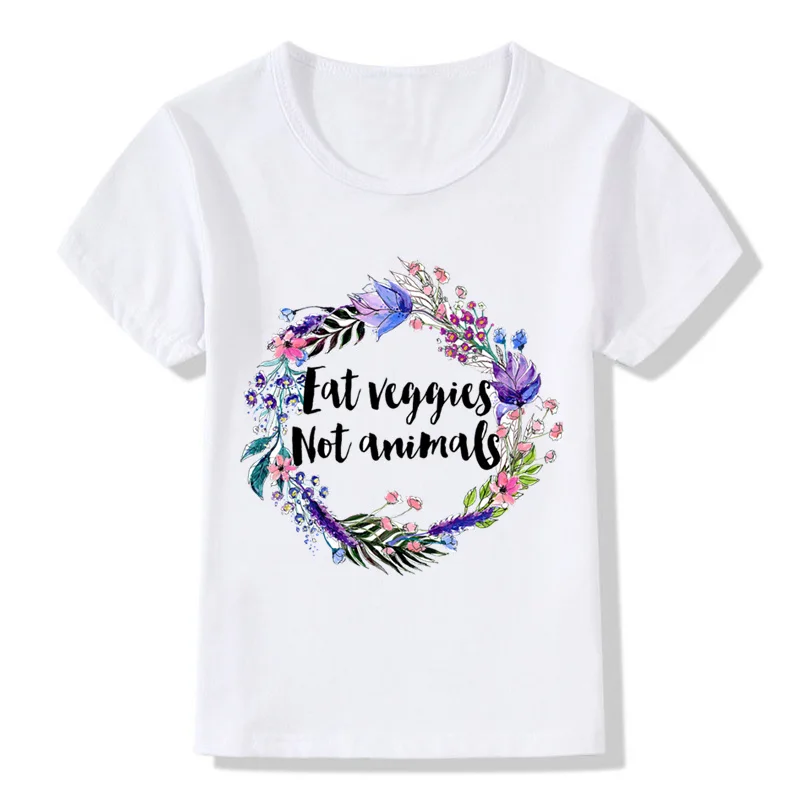 Animals Are Friends Not Food Design/Детские Забавные футболки топы для маленьких мальчиков и