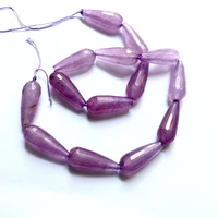 wholesale 1string mystic lavender jade beadlong drop beads10x28mm faceted teardrop beadgem stone jewelry beads 15 5string