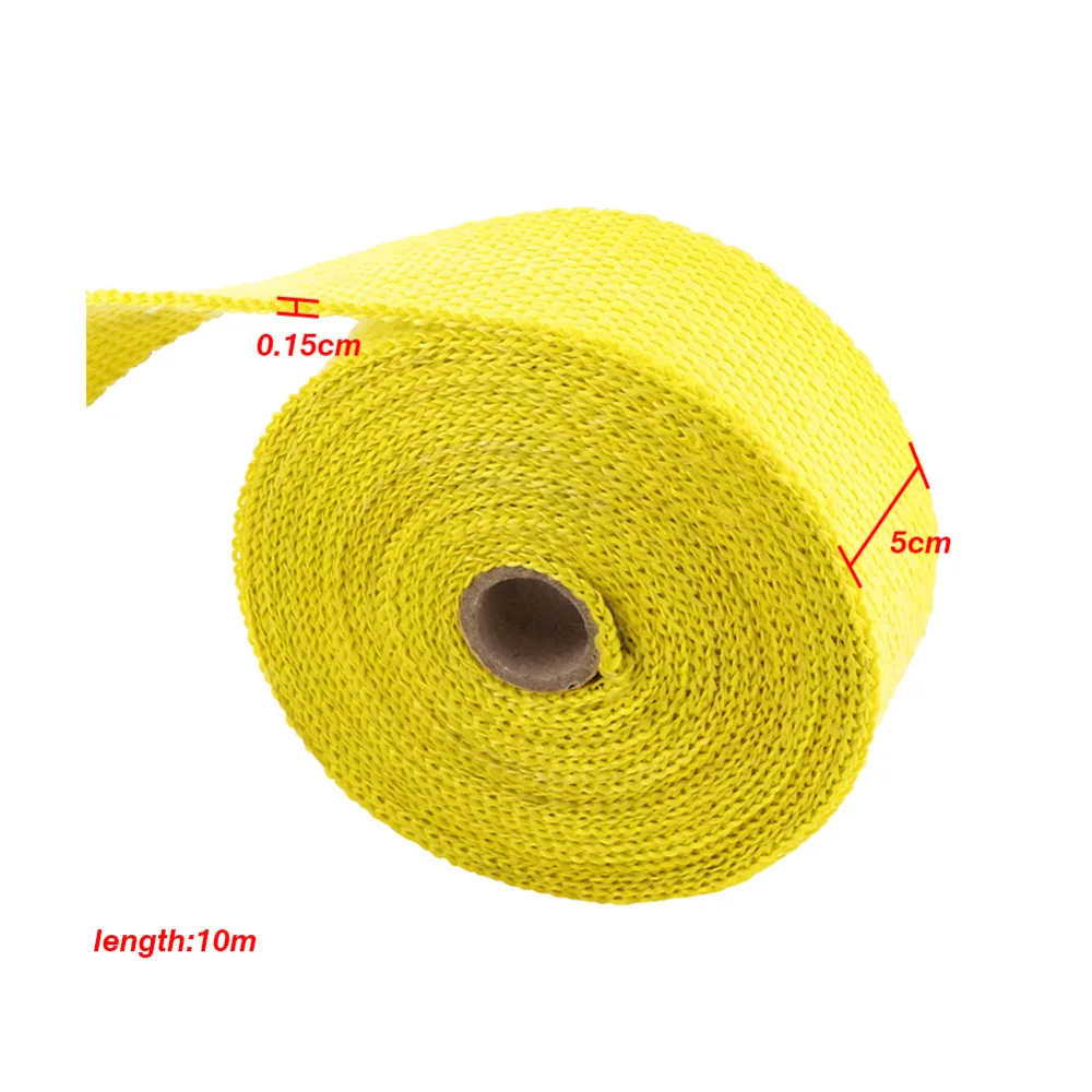 10 м Мотоциклы выхлопная труба тепловая пленка коллектор крышки изоляция рулон