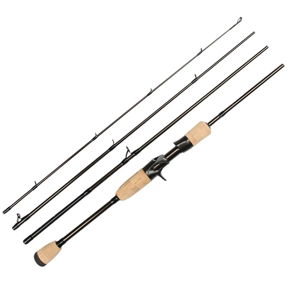 Super Lightweight 1.98m 7g-21g Portable Journey Travel Fishing Rod Medium Power with Premium Cork Handle for Bass Trout Pike | Спорт и