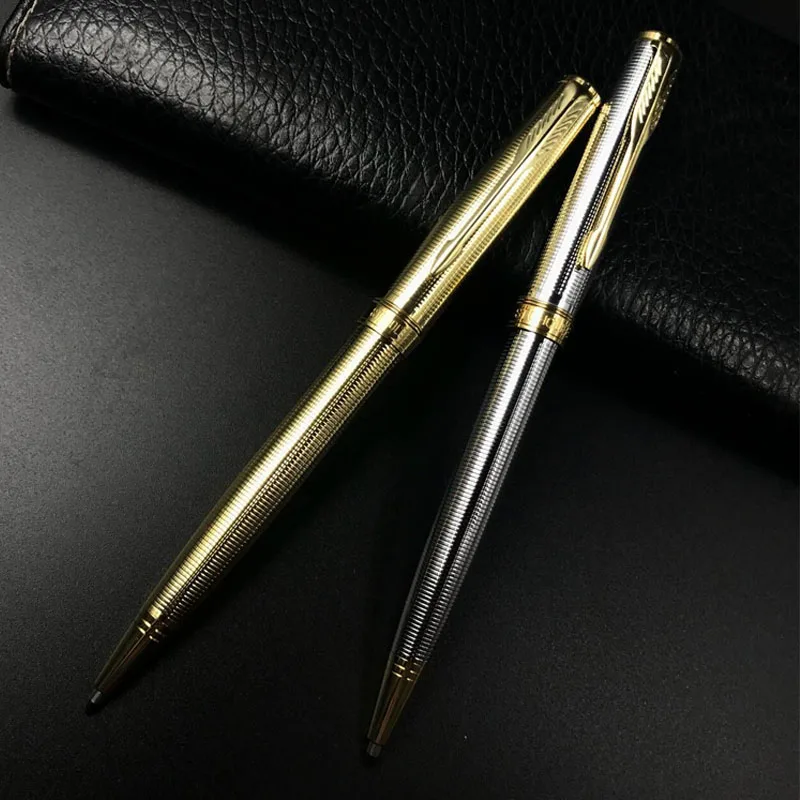 

New arrival Promotion design High Quality Gold color metal design Ballpoint Pen school supplies stationery Quality Ball Pen