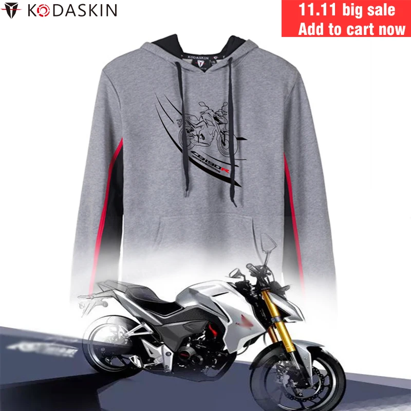 KODASKIN мужские мотоциклетные толстовки с капюшоном для Honda CB190R CBR190 | Автомобили и