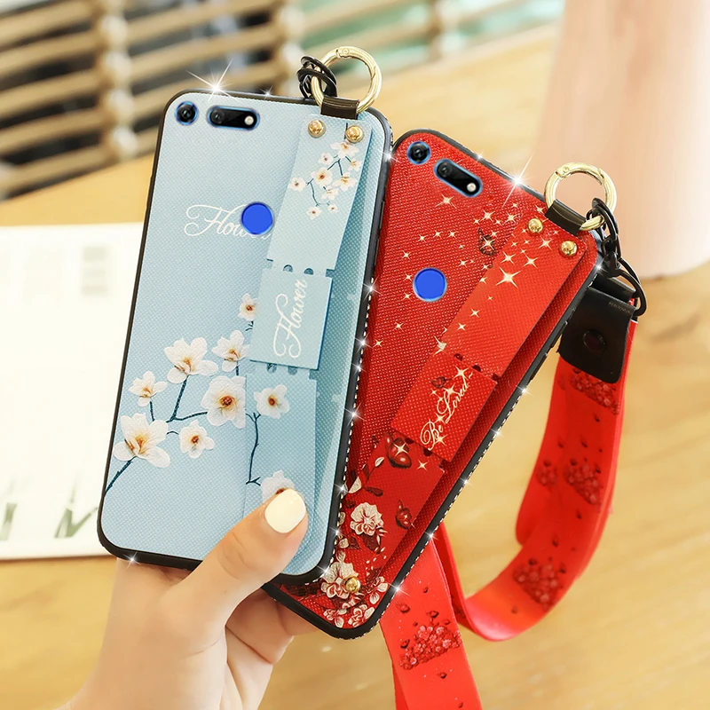 Модный чехол для телефона с разбитыми цветами Huawei Honor View 20 силиконовый мягкий