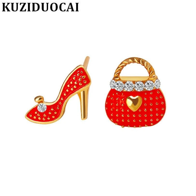 Kuziduocai новые модные забавные ювелирные изделия причудливый асимметрия кошелек