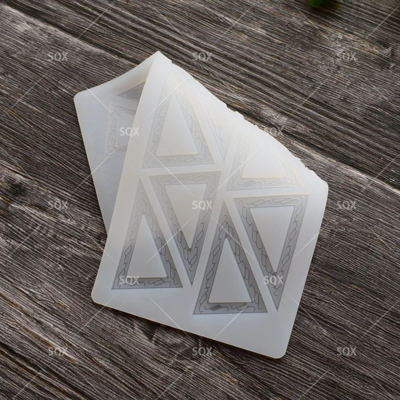 Кружево Треугольники Форма силиконовая форма для шоколада инструмент украшения