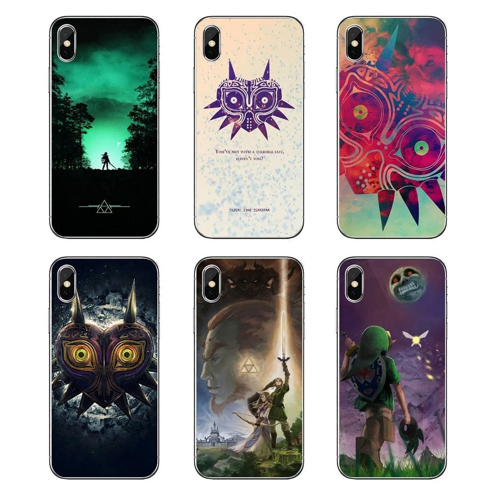 For Samsung Galaxy A5 A6 A7 A8 A9 J4 J5 J7 J8 2017 2018 Plus Prime Legend of zeldas Majora's Mask Soft Transparent Cases Covers |