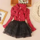 2019 с длинным рукавом белый красный школьные топы для девочек Детские рубашки для малышей Одежда для подростков Блузка для девочек осень на 6, 8, 10, 12 лет JW4245A