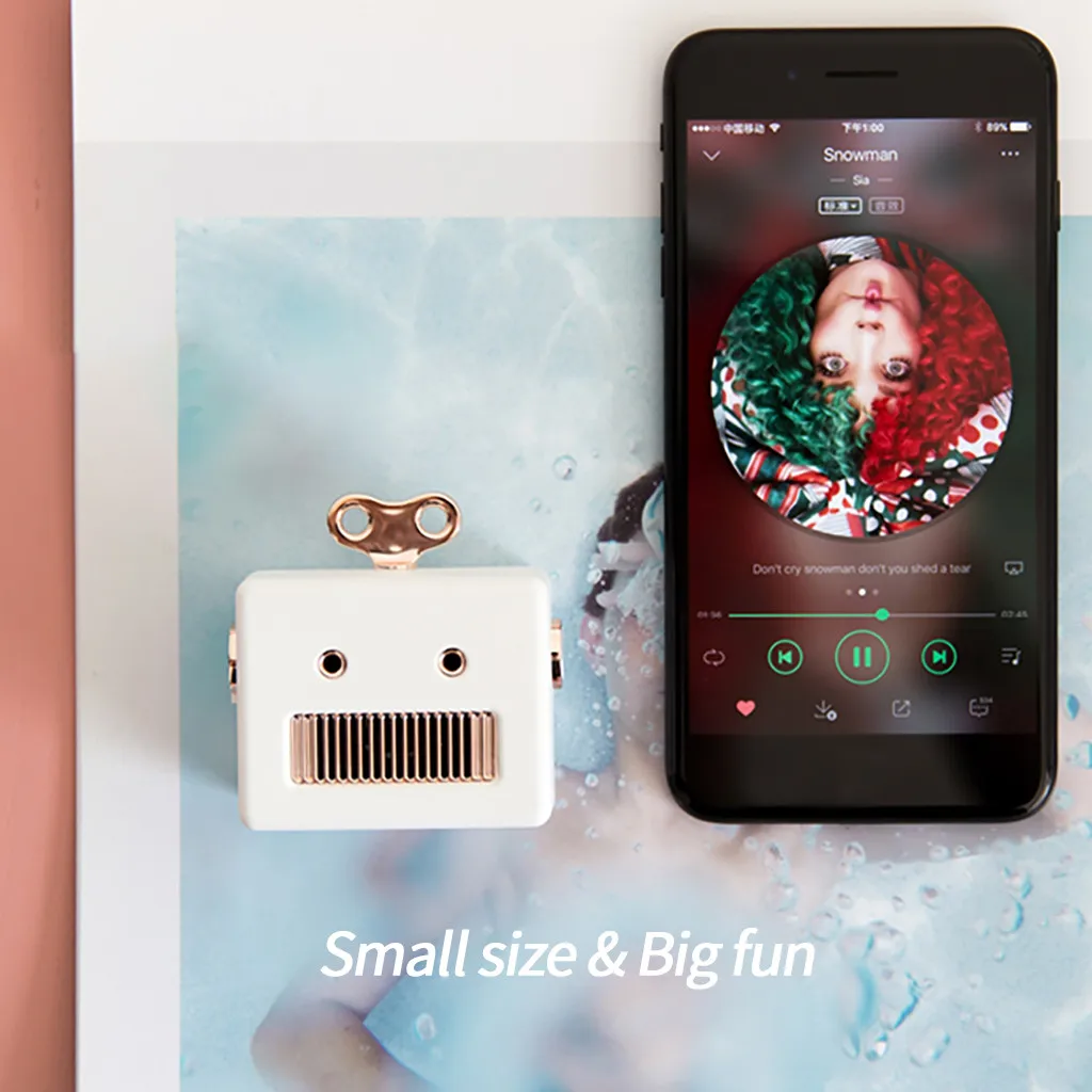 Bluetooth динамик мини прекрасный портативный интеллектуальный беспроводной портативный робот Bluetooth динамик Громкая связь s Крытый Открытый