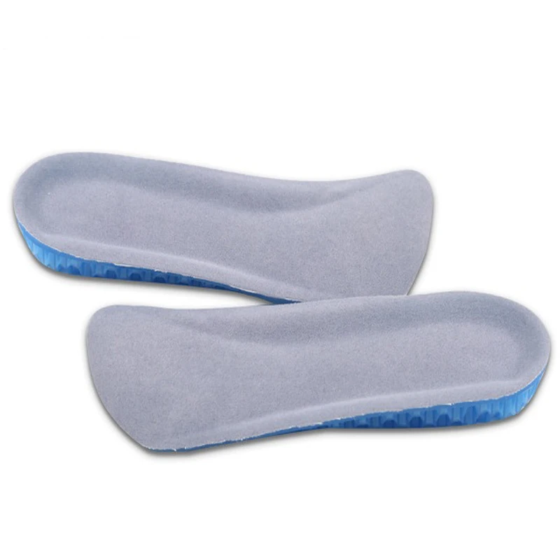 Силиконовая гелевая стелька увеличивающая высоту 2 см сотовая подушка для пятки