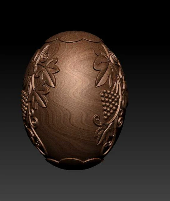 3D модель STL формиат CNC компьютерная резьба рельеф скульптура кулон виноградные