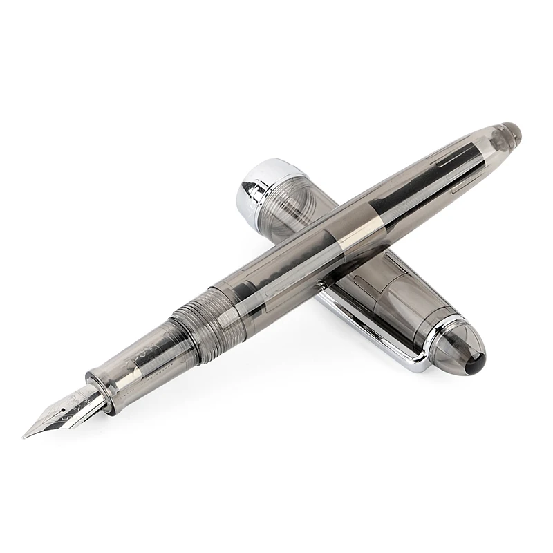 Jinhao 992 пластик Irautita авторучка Спираль Круглый прозрачный студент, школа, офис Канцелярские принадлежности Подарочные чернильные ручки высокое качество - Цвет: Clear Black