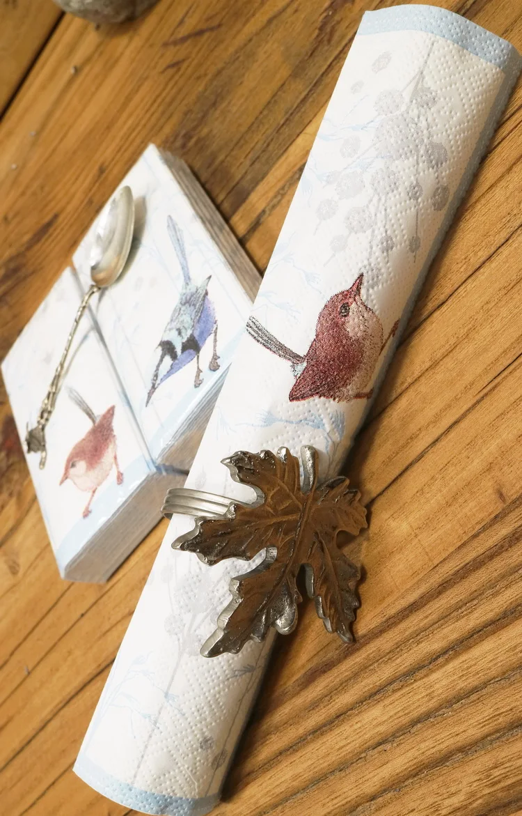 21*21 см старинные маленькие салфетки Бумага синяя белая салфетка печатные Птицы