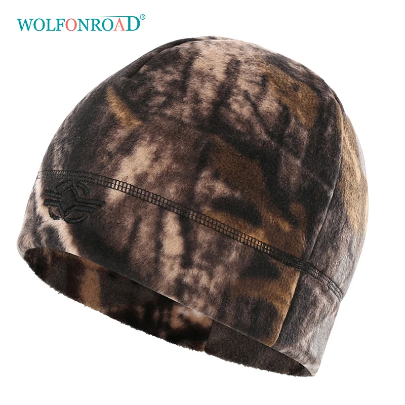 WOLFONROAD, Мужская зимняя шапка, вязаные флисовые шапочки, Мужская тактическая шапка, военная шапка-тюрбан, камуфляжная кепка, походные шляпы для кемпинга, армейская Кепка