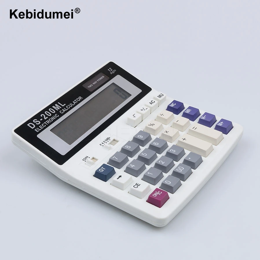 Электронный калькулятор для офиса kebidumei компьютера с большими цифровыми