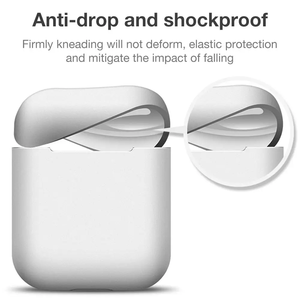 Новый Силиконовый Футляр для наушников Bluetooth чехол хранения AirPods сменный