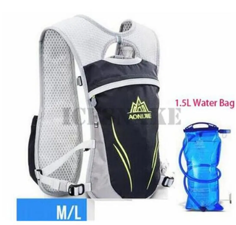 ML blue 2 AONIJIE 5.5L гидратация для бега на открытом воздухе сумки для бега походный рюкзак жилет марафон рюкзак для велоспорта - Цвет: ML blue 2
