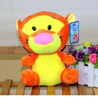 12cm Дисней Винни Пух tigger12 см мягкие животные плюшевые куклы игрушки с брелком кулон милый аниме мультфильм кукла детский подарок - Цвет: 12cm