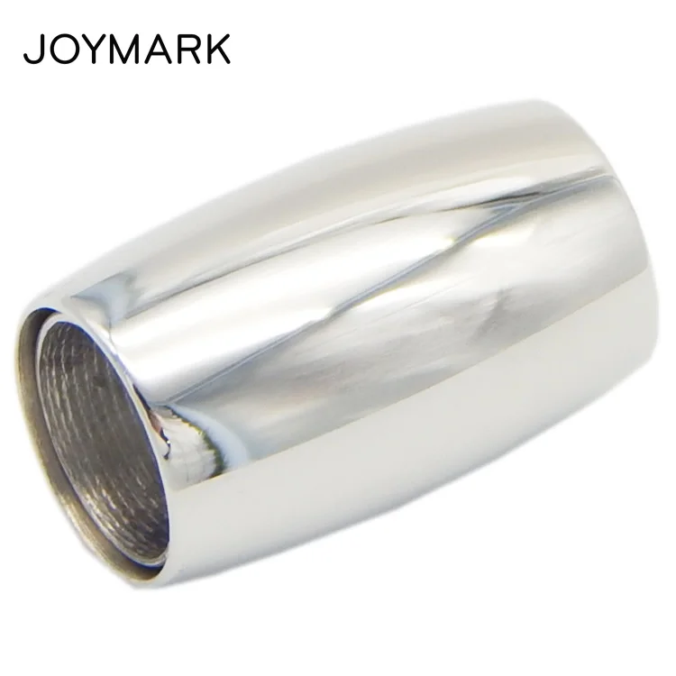 

2mm-6mm Hole 5 Sizes Smooth Barrel Stainless Steel Magnetic Jewelry Clasps For Leather Bracelets Necklaces Making BXGC-068