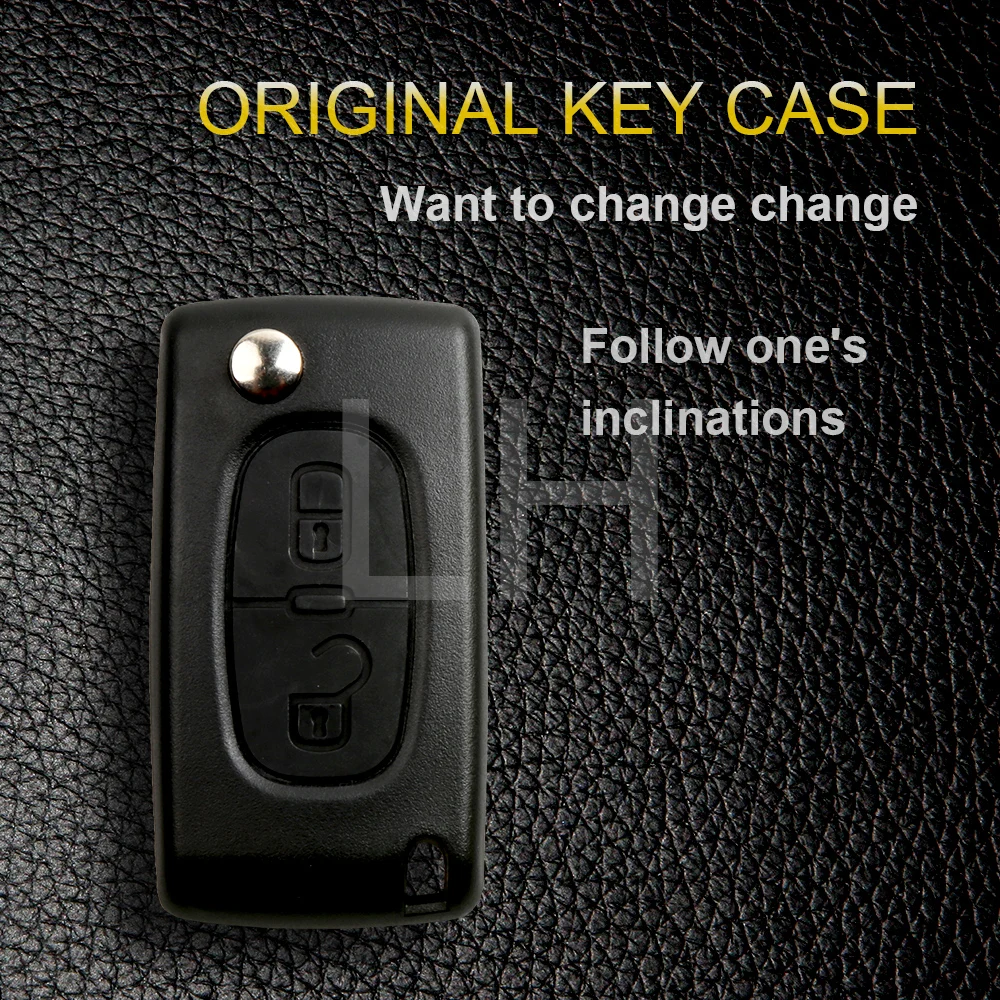 Ключ чехол 2 кнопки флип складной пустой оболочки для peugeot 107 207 307 307S 308 407 607
