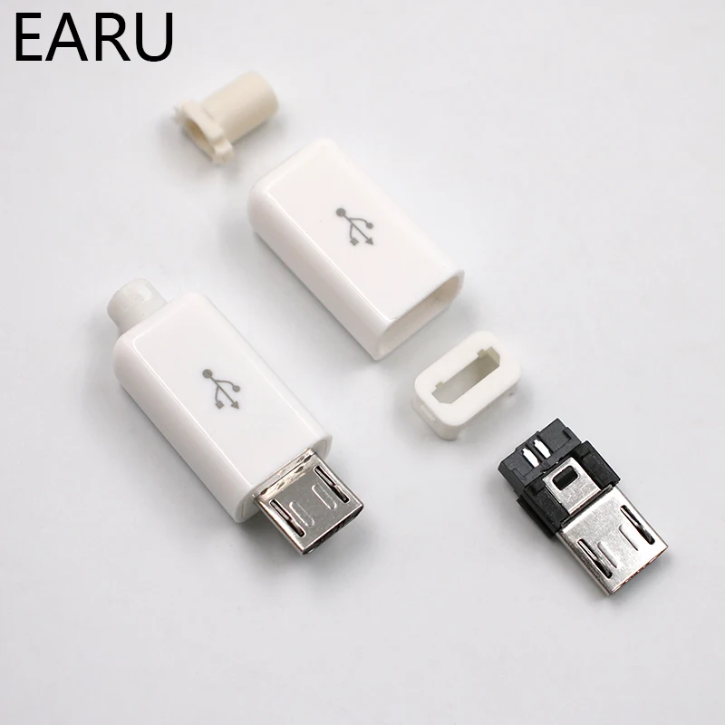 10 шт. 6 мм 8 Micro USB 5PIN сварочный Тип Штекерный соединитель зарядное устройство 5P 4 в 1