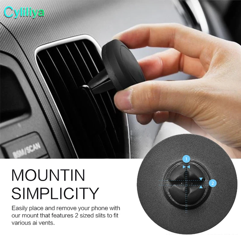 Universal Magnetic holder for phone Air Vent Mount Holder Stand Mobile Cell Phone For iPhone 7 Plus dropship | Мобильные телефоны и